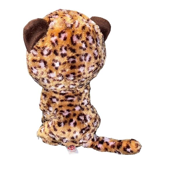 Ty Beanie Boos Plush Leopard Jaguar Tiger Patches Stuffed Animal Glitter Eye 10" - Picture 7 of 11